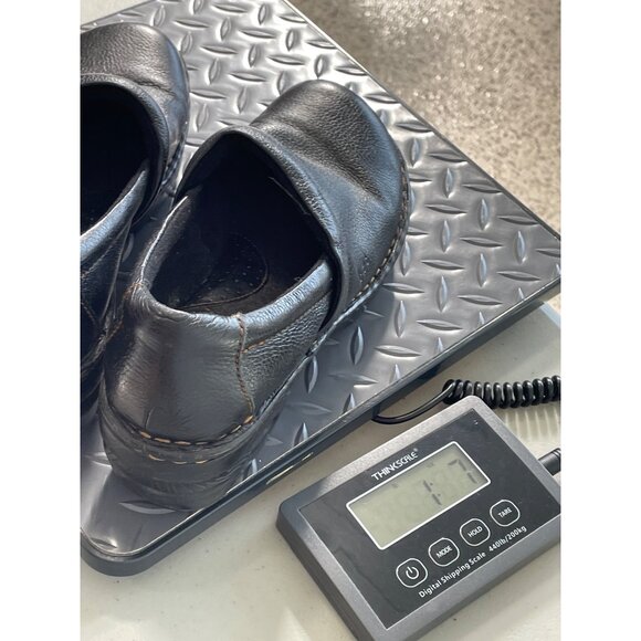 B.O.C Born Concept Clogs Size 8 Black Leather Slip On Comfort Casual Shoes Work - Picture 9 of 9